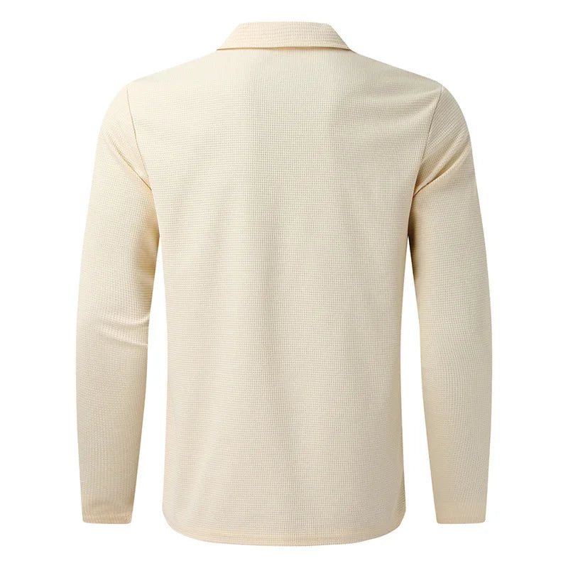 Rhett | Waffle Knit Zip Shirt