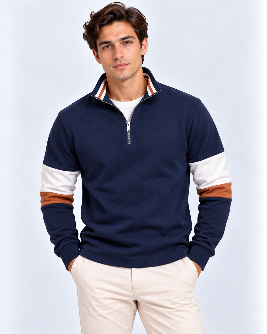 Brennan | Polo Neck Sweatshirt