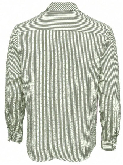 Lowell | Seersucker Striped Shirt