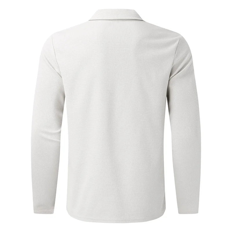 Rhett | Waffle Knit Zip Shirt