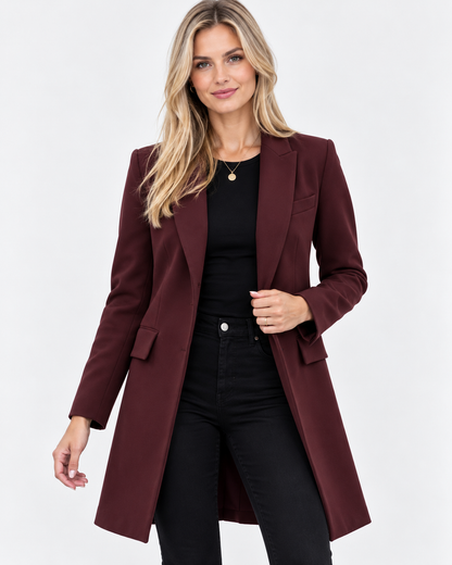 Evelyn | Brown Wool Blend Coat