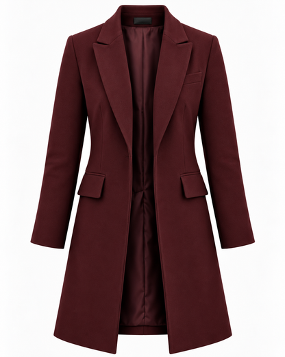 Evelyn | Brown Wool Blend Coat