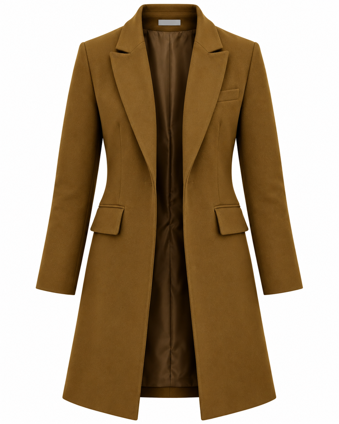 Evelyn | Brown Wool Blend Coat