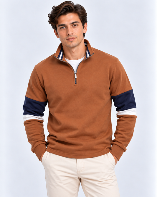 Brennan | Polo Neck Sweatshirt