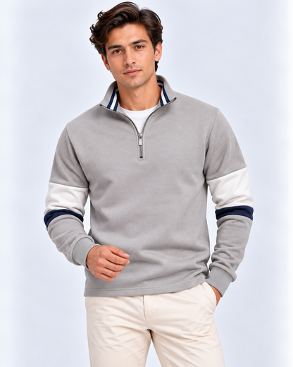 Brennan | Polo Neck Sweatshirt