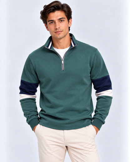 Brennan | Polo Neck Sweatshirt