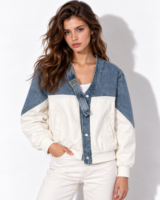 Jolene | Contrast Denim Jacket