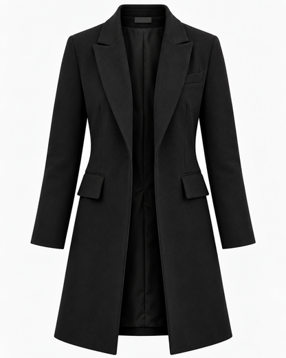Evelyn | Brown Wool Blend Coat