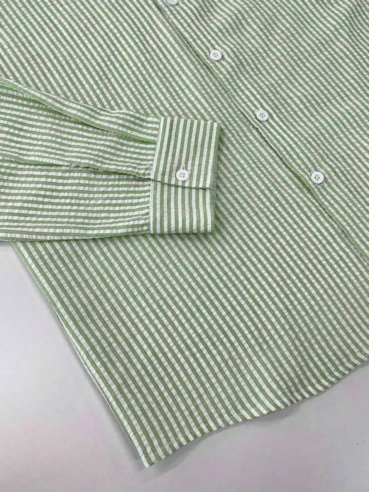 Lowell | Seersucker Striped Shirt