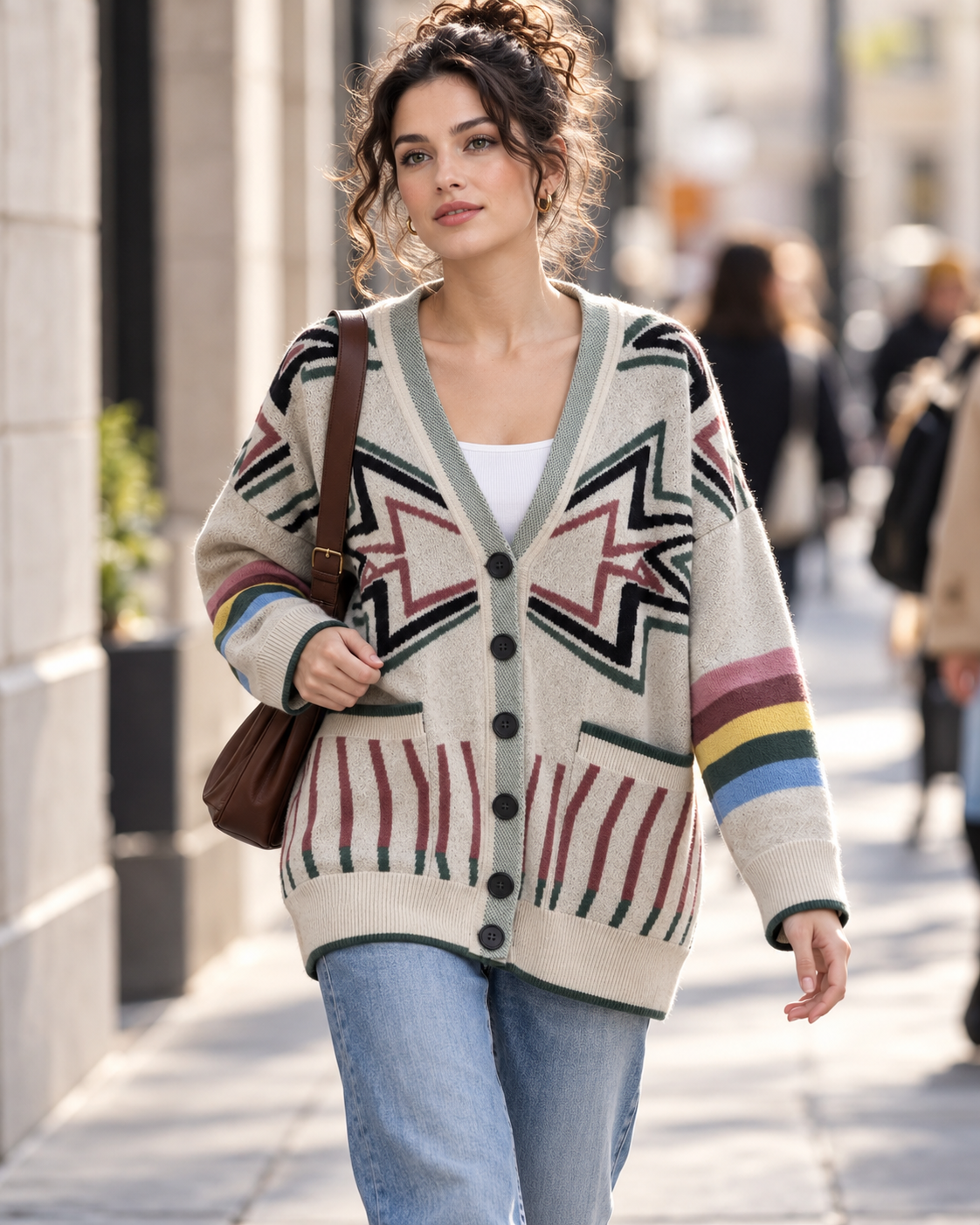 Lacey | Thick V-Neck Knit Sweater